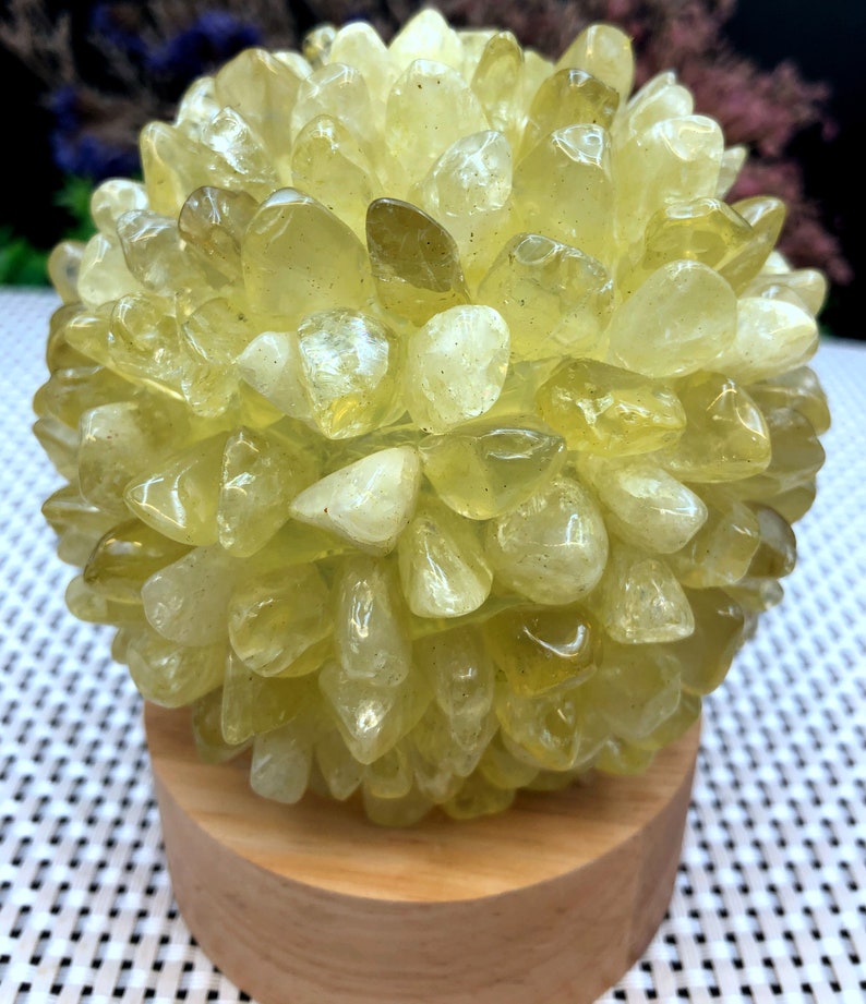 Natural Citrine crystal night light/illumination light,Healing stone/meditation/gift/Christmas Eve Gift/Energy Stone/decoration