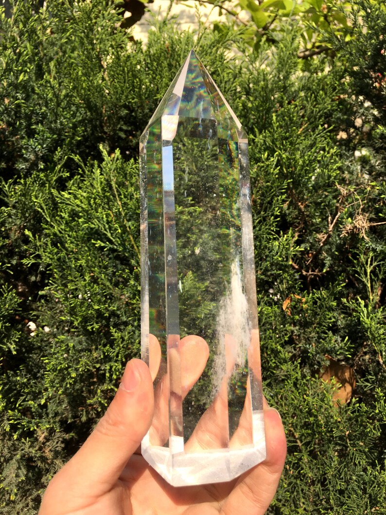 Clear Smelt white quartz point/Clear Smelt quartz Healing Stone/Reiki/Chakra