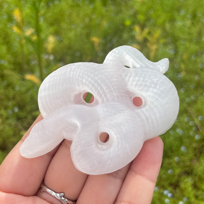 Natural Selenite Snake,Hand Carved,Crystal Collection,Crystal Gift,crystal Healing