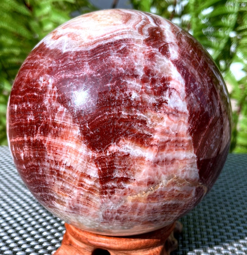 Natural rhodochrosite Sphere Natural rhodochrosite Ball/Tumbled rhodochrosite Healing stone
