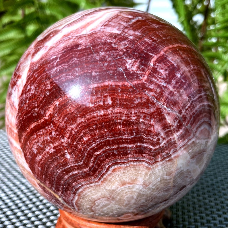 Natural rhodochrosite Sphere Natural rhodochrosite Ball/Tumbled rhodochrosite Healing stone