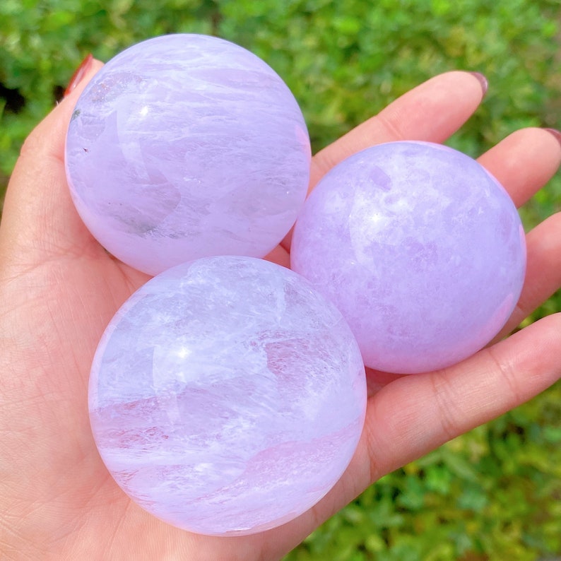 1PC 50mm+ Pink Smelting Ball,Crystal Quartz Sphere,Home Decoration,Crystal Heal,Divination Ball