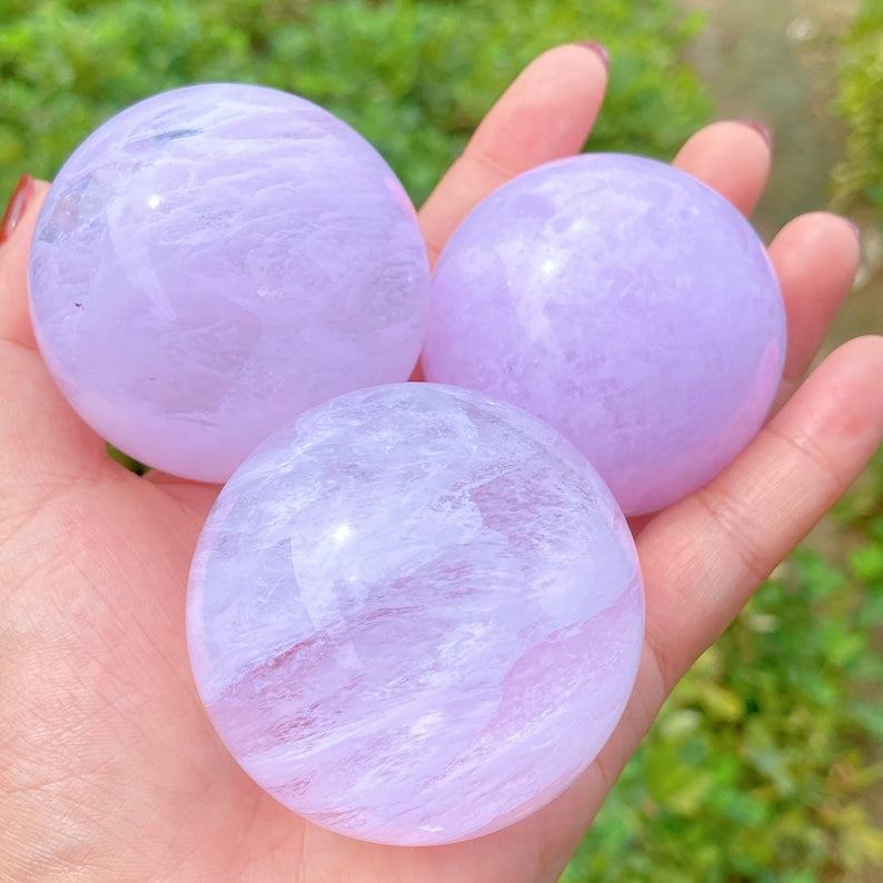 1PC 50mm+ Pink Smelting Ball,Crystal Quartz Sphere,Home Decoration,Crystal Heal,Divination Ball