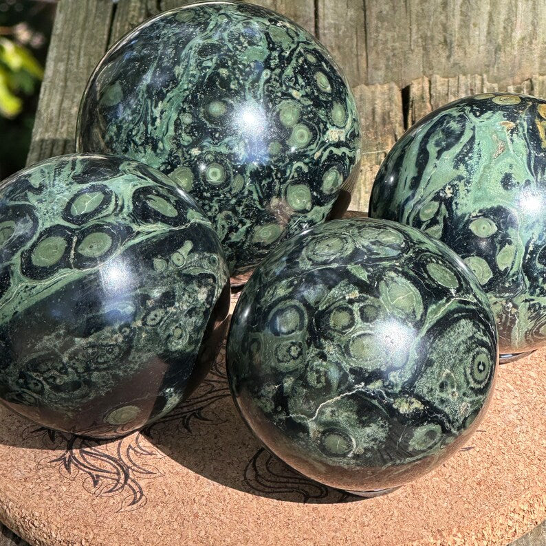 Kambaba Jasper Spheres - Grounding and Ancient Wisdom