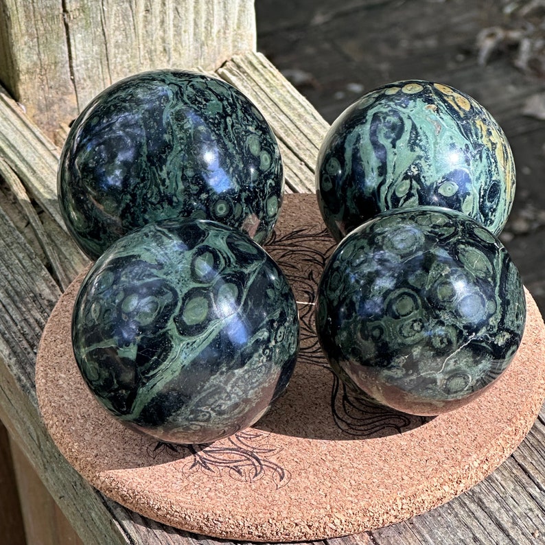 Kambaba Jasper Spheres - Grounding and Ancient Wisdom