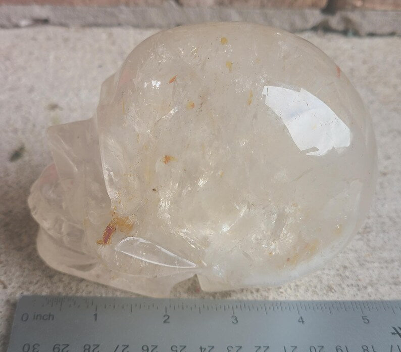 Large Clear Quartz Skull (+3 lb) Imperfect