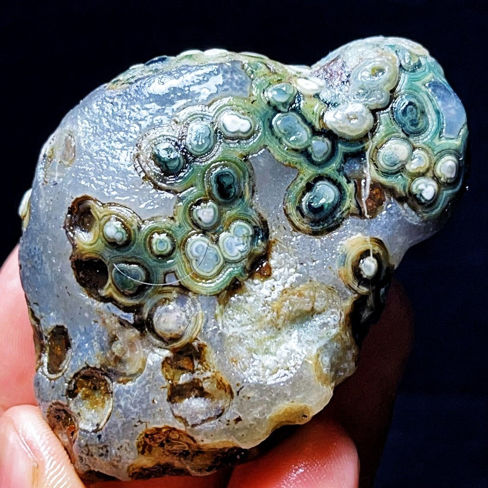 100G Natural Gobi Agate Eyes Agate Crystal Stone Healing Madagascar