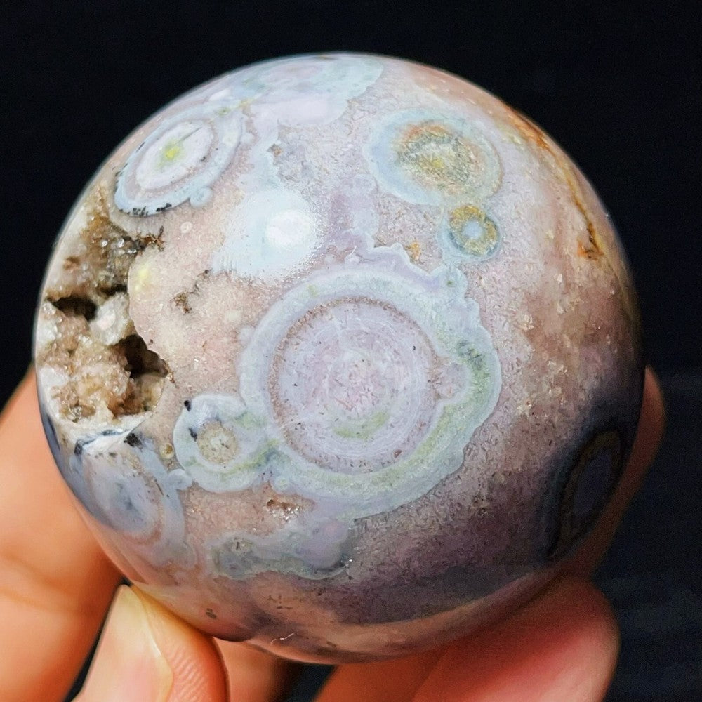 Gobi Agate Eyes Agate Sphere Ball Crystal Stone Madagascar