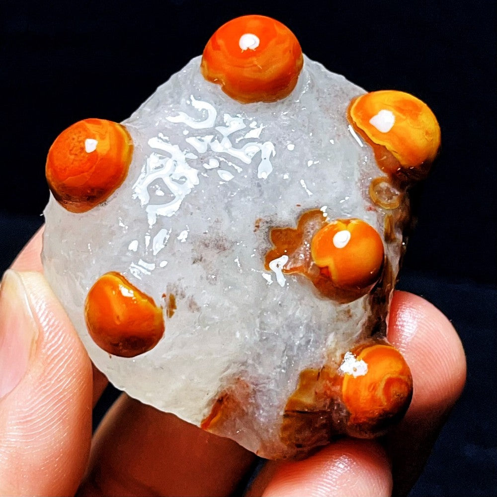 Rare Natural Gobi Agate Eyes Agate Crystal Stone Madagascar