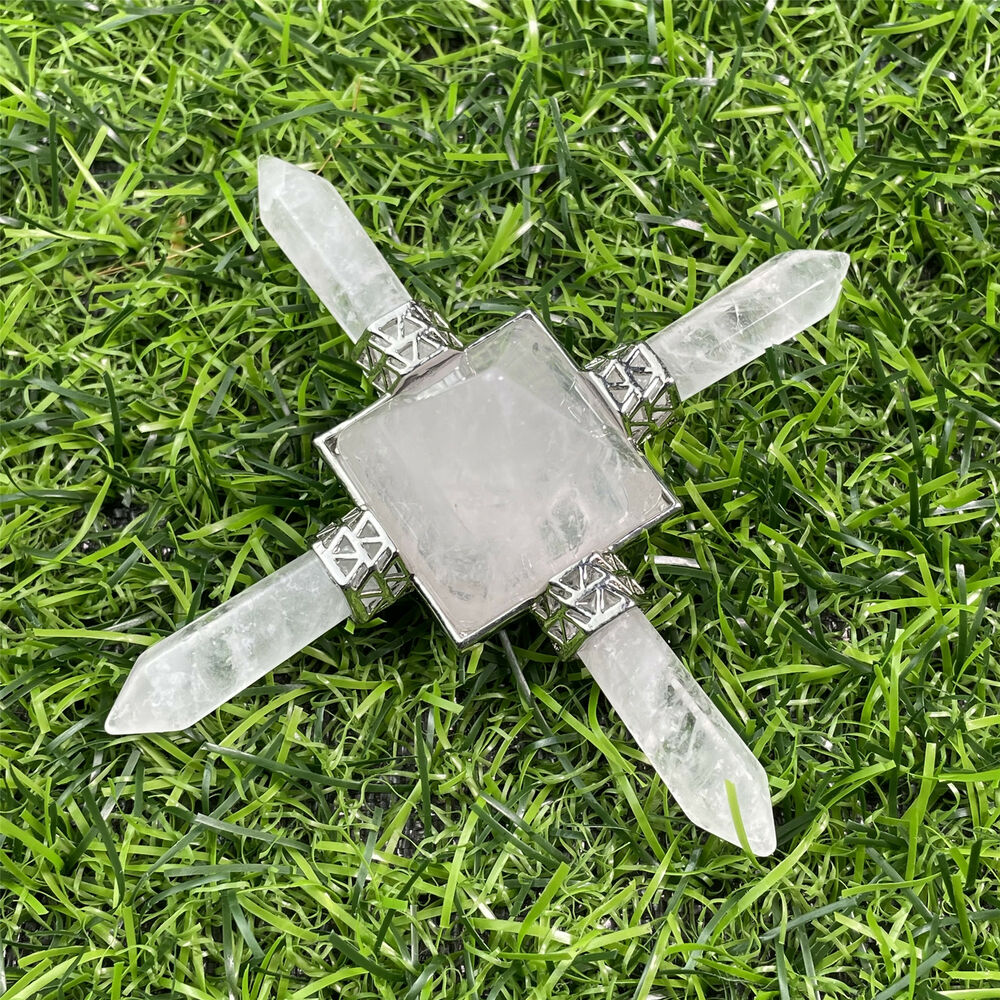 Pyramide de cristal de quartz naturel clair, générateur d'énergie, point de guérison Reiki, 1 pièce