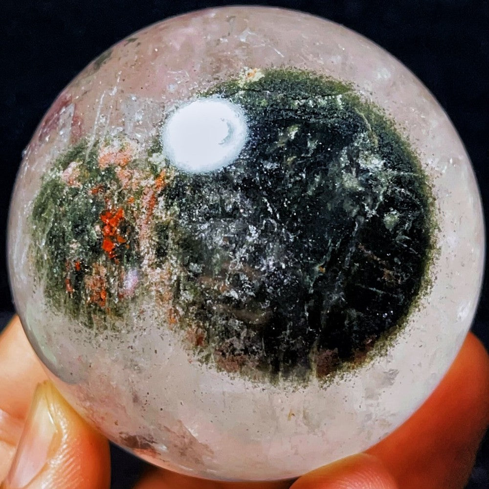 323G Natural Phantom/Garden Quartz Eyes Crystal Stone Healing