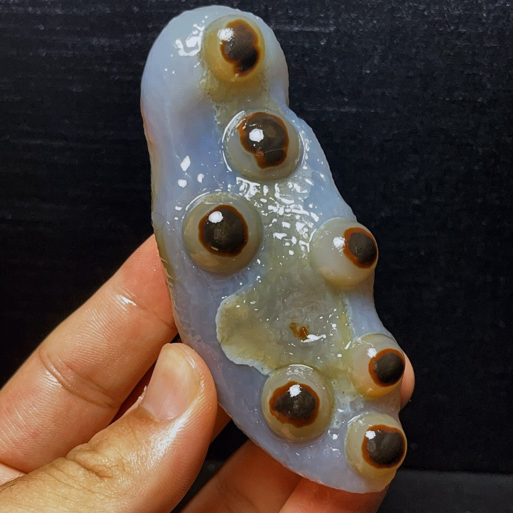 Natural Gobi Agate Eyes Agate Crystal Stone Healing