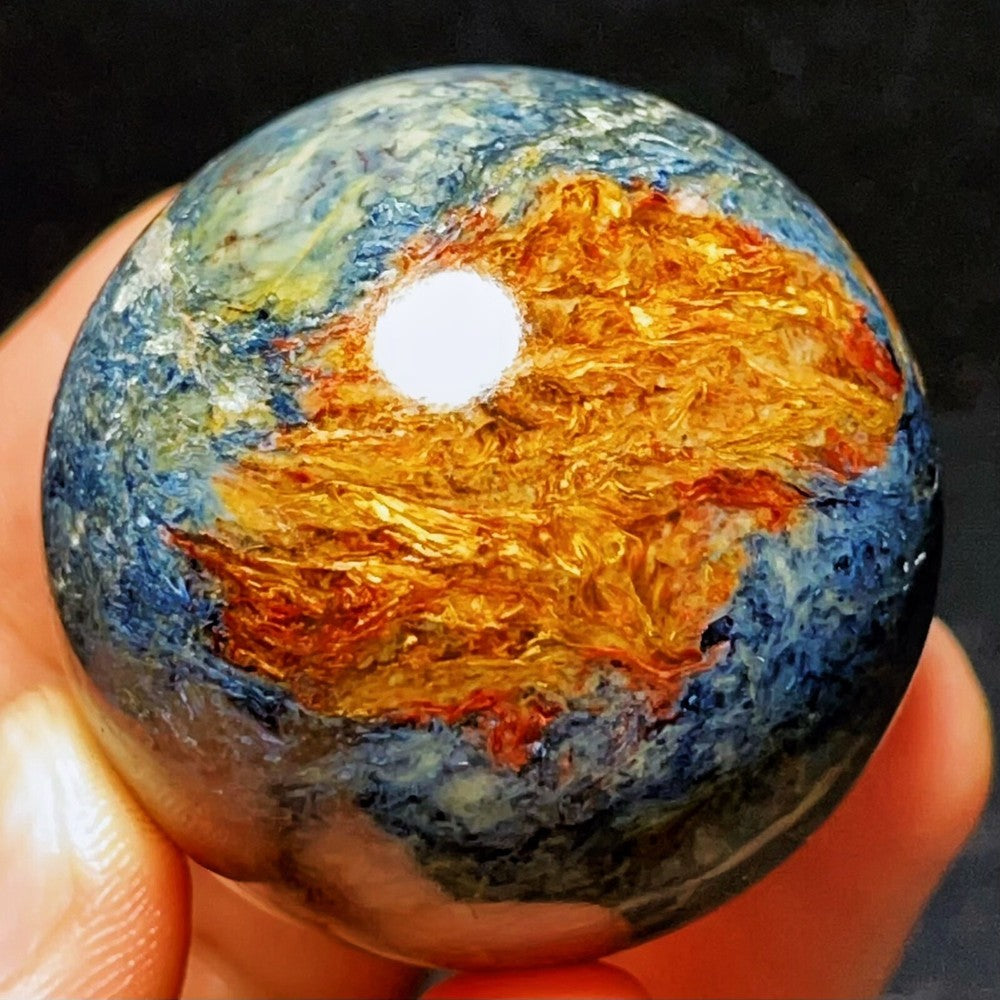 120G Natural Namibia Pietersite Gemstone Sphere/Ball Healing