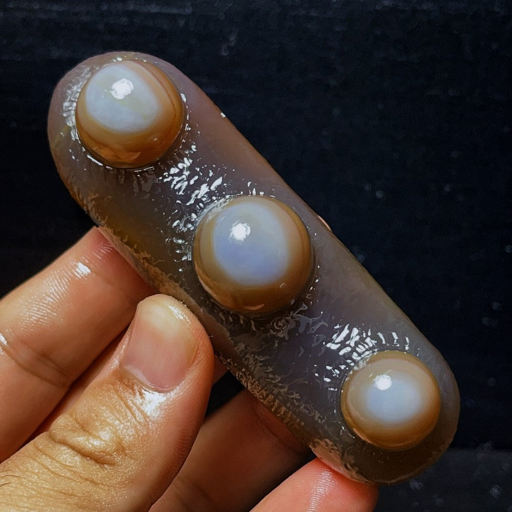 Natural Gobi Agate Eyes Agate Crystal Stone