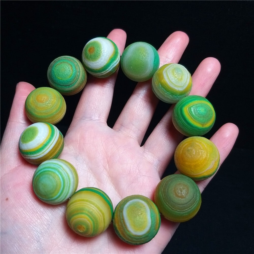 Colorful Gobi Agate Eye Agate Beads Bracelet Crystal Gift Collection Healing