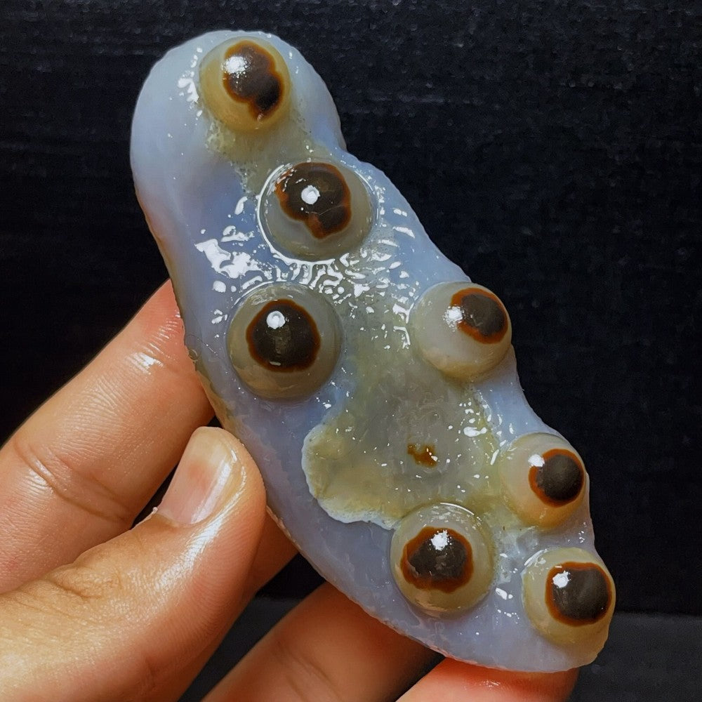 Natural Gobi Agate Eyes Agate Crystal Stone Healing