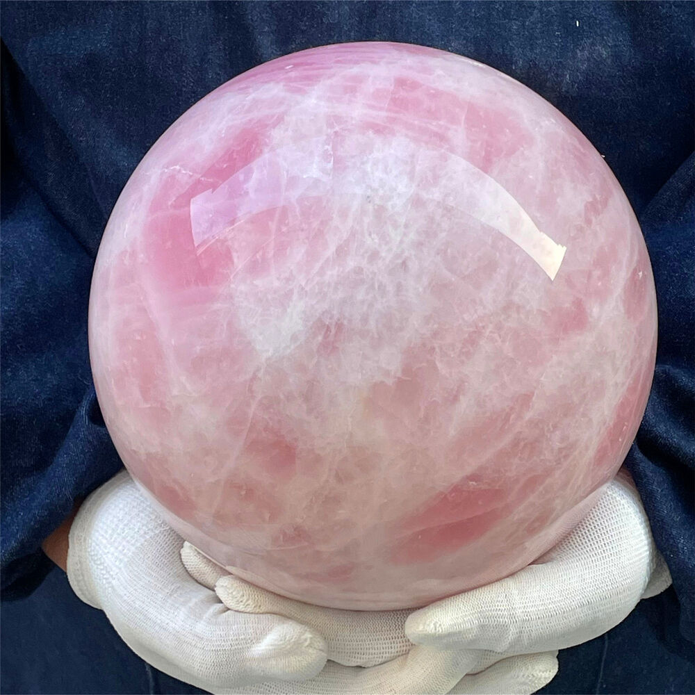 19.67LB Natural ROSE crystal Crystal Sphere Quartz Healing CARE