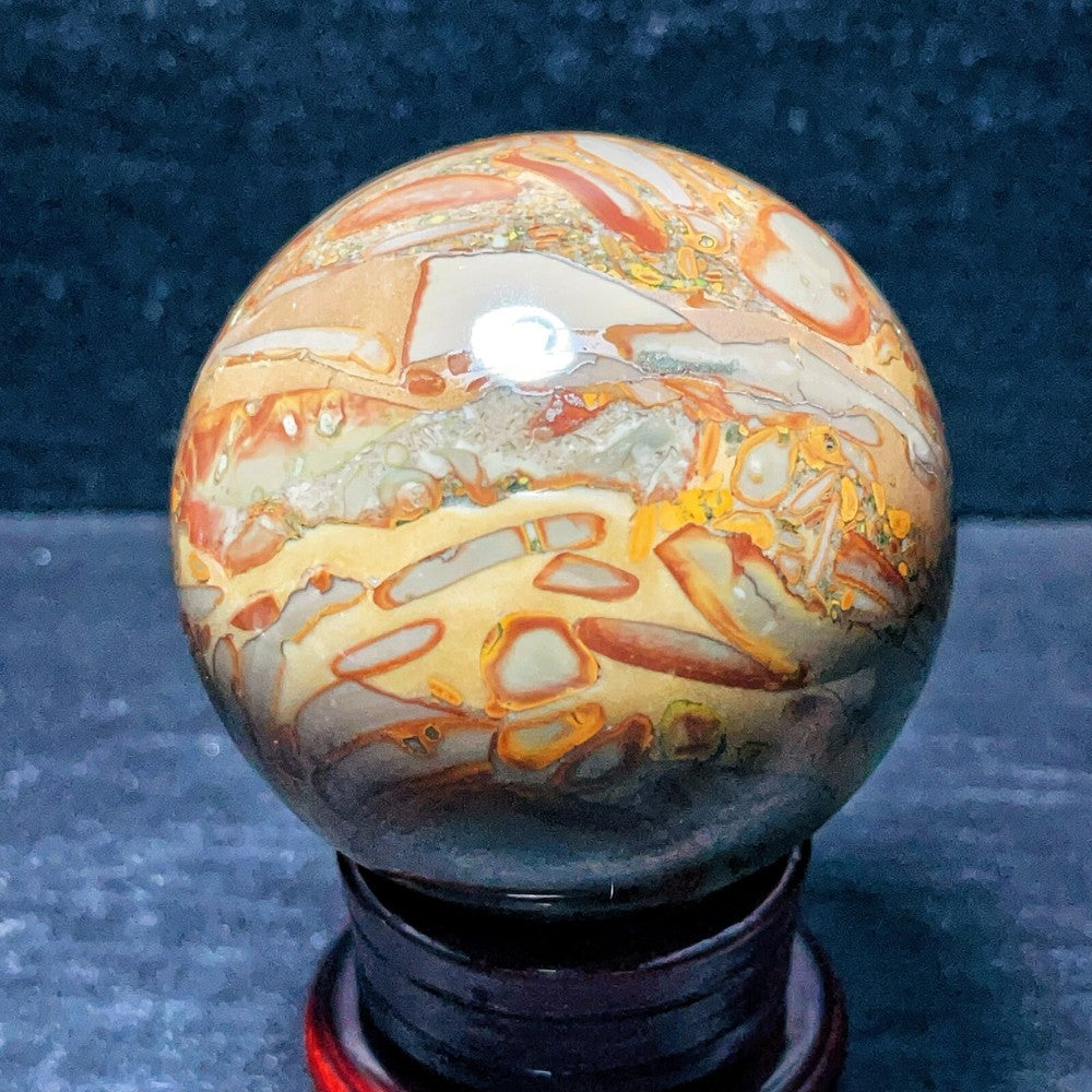 468G Natural Polished Agate Sphere Agate Crystal Ball Healing