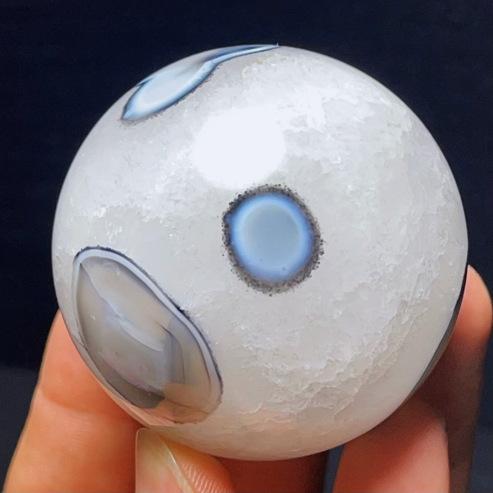 Gobi Agate Eyes Agate Sphere Ball Crystal Stone Madagascar