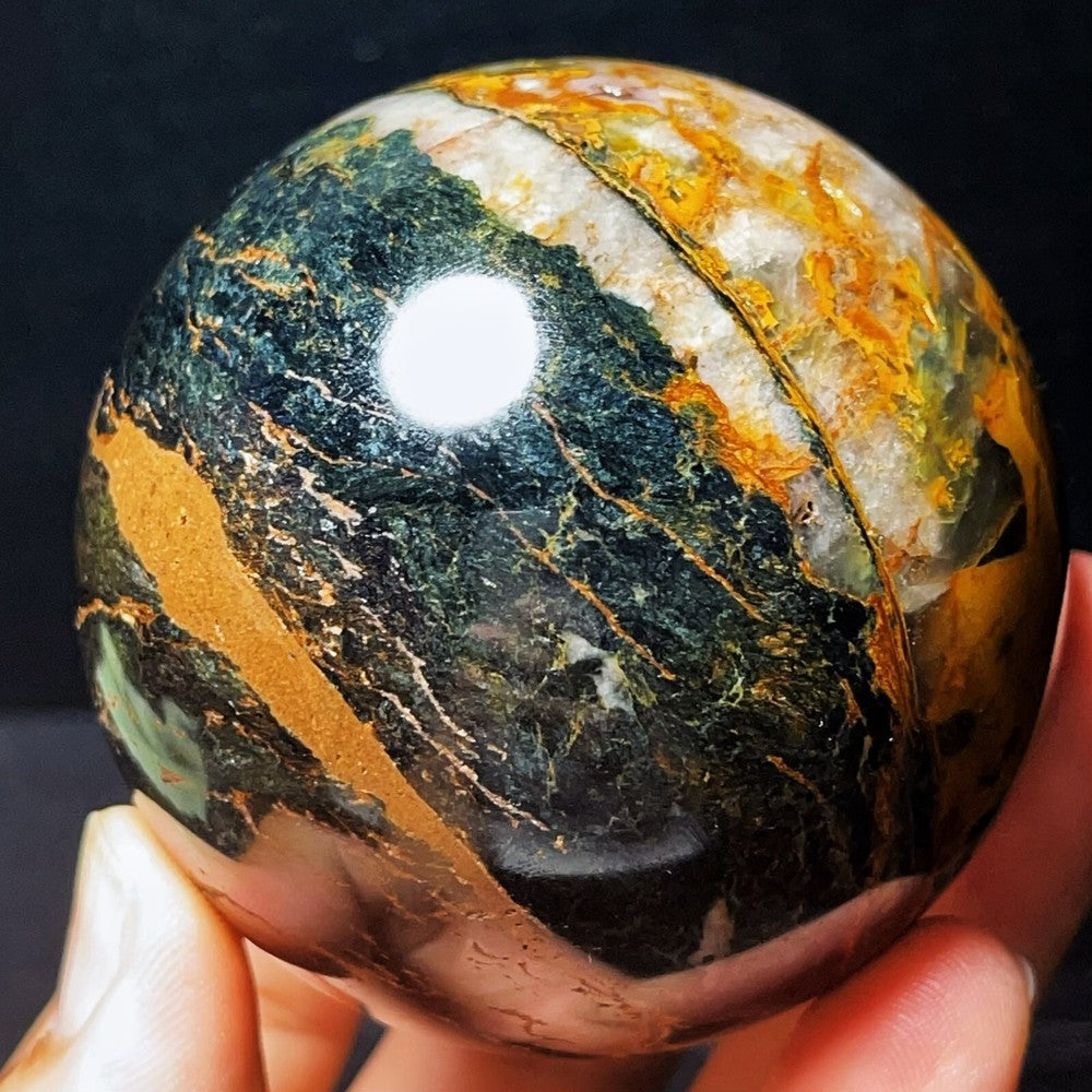 454G Natural Namibia Pietersite Gemstone Sphere/Ball Healing