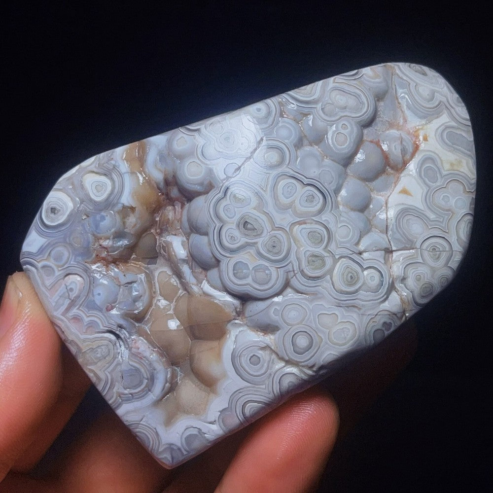 Natural Polished Mexican agate Crystal Healing