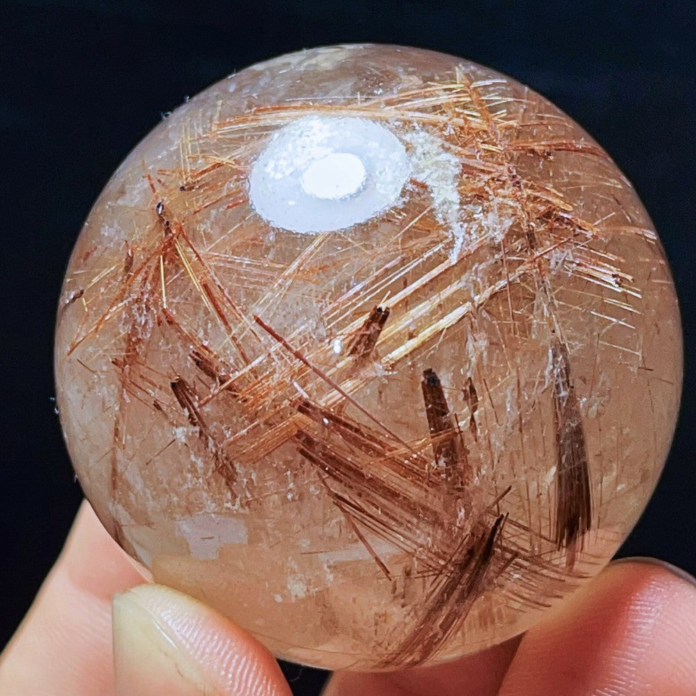186G Natural Beautiful Golden Hair Rutilated Quartz Crystal Healing