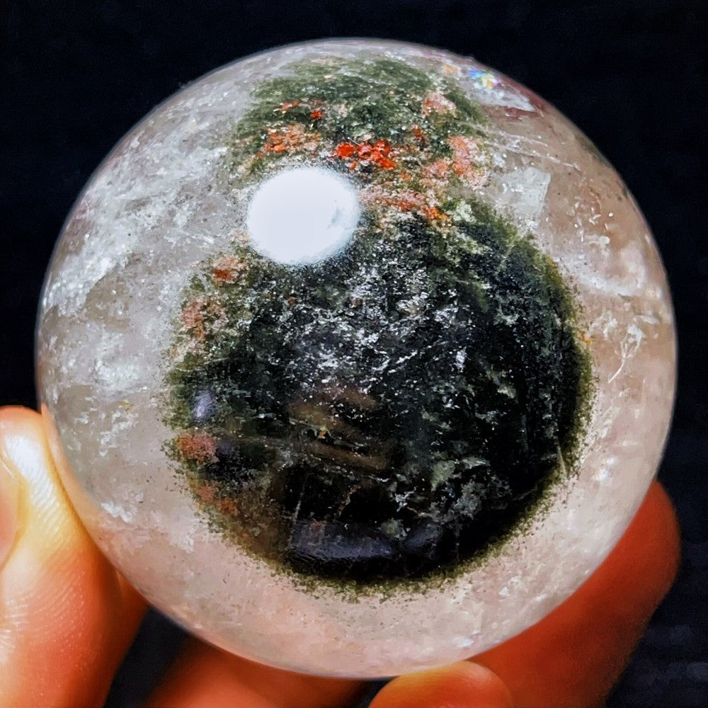 323G Natural Phantom/Garden Quartz Eyes Crystal Stone Healing