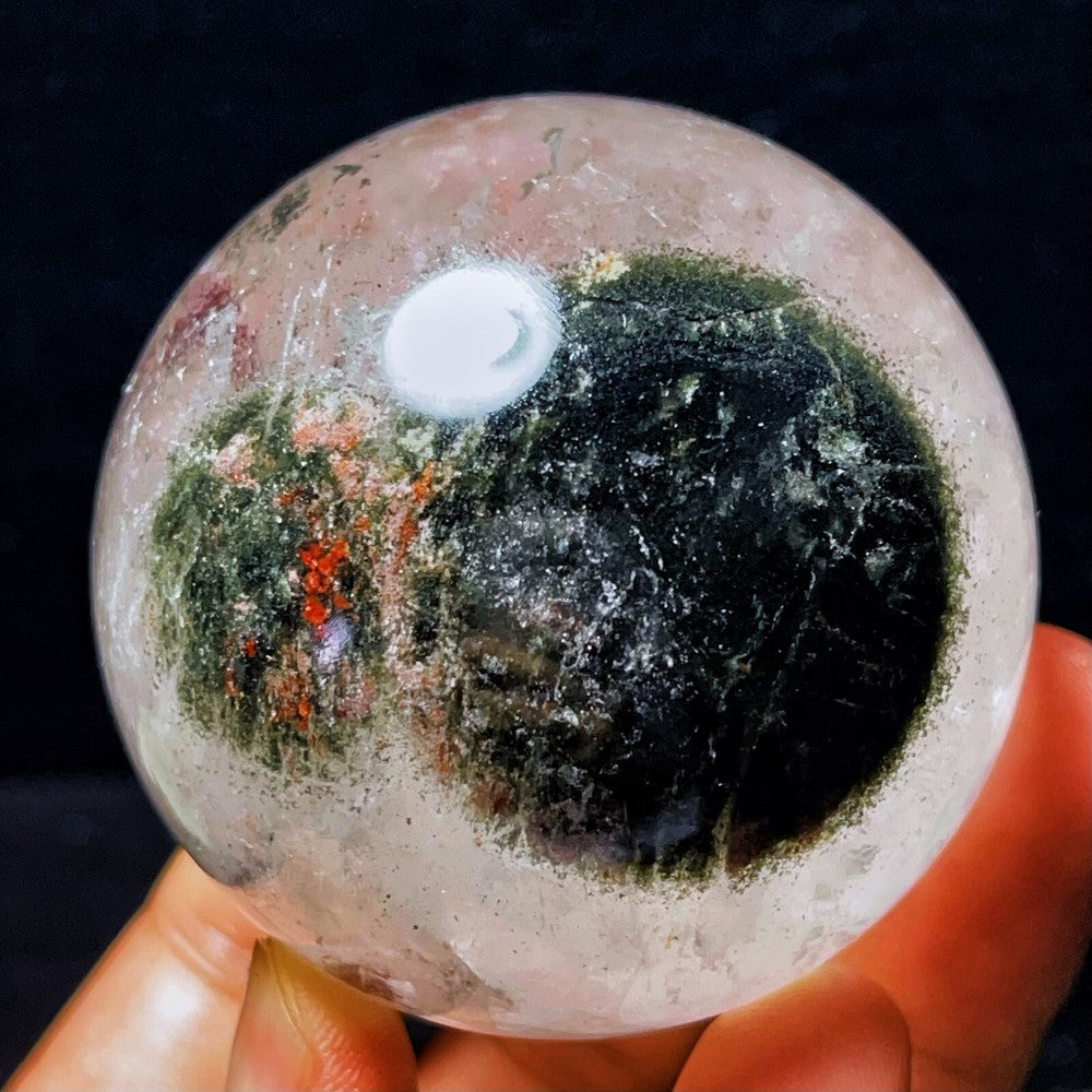 323G Natural Phantom/Garden Quartz Eyes Crystal Stone Healing