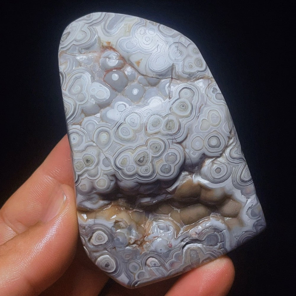 Natural Polished Mexican agate Crystal Healing