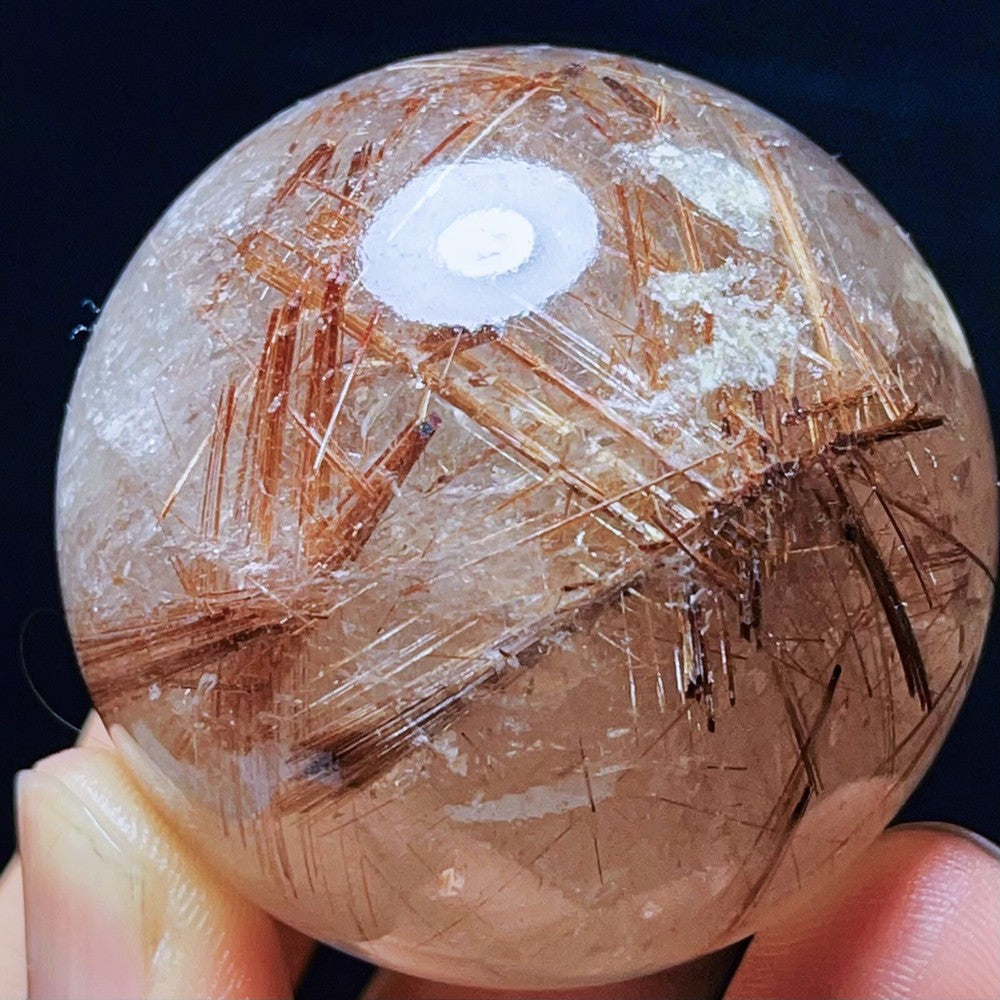 186G Natural Beautiful Golden Hair Rutilated Quartz Crystal Healing