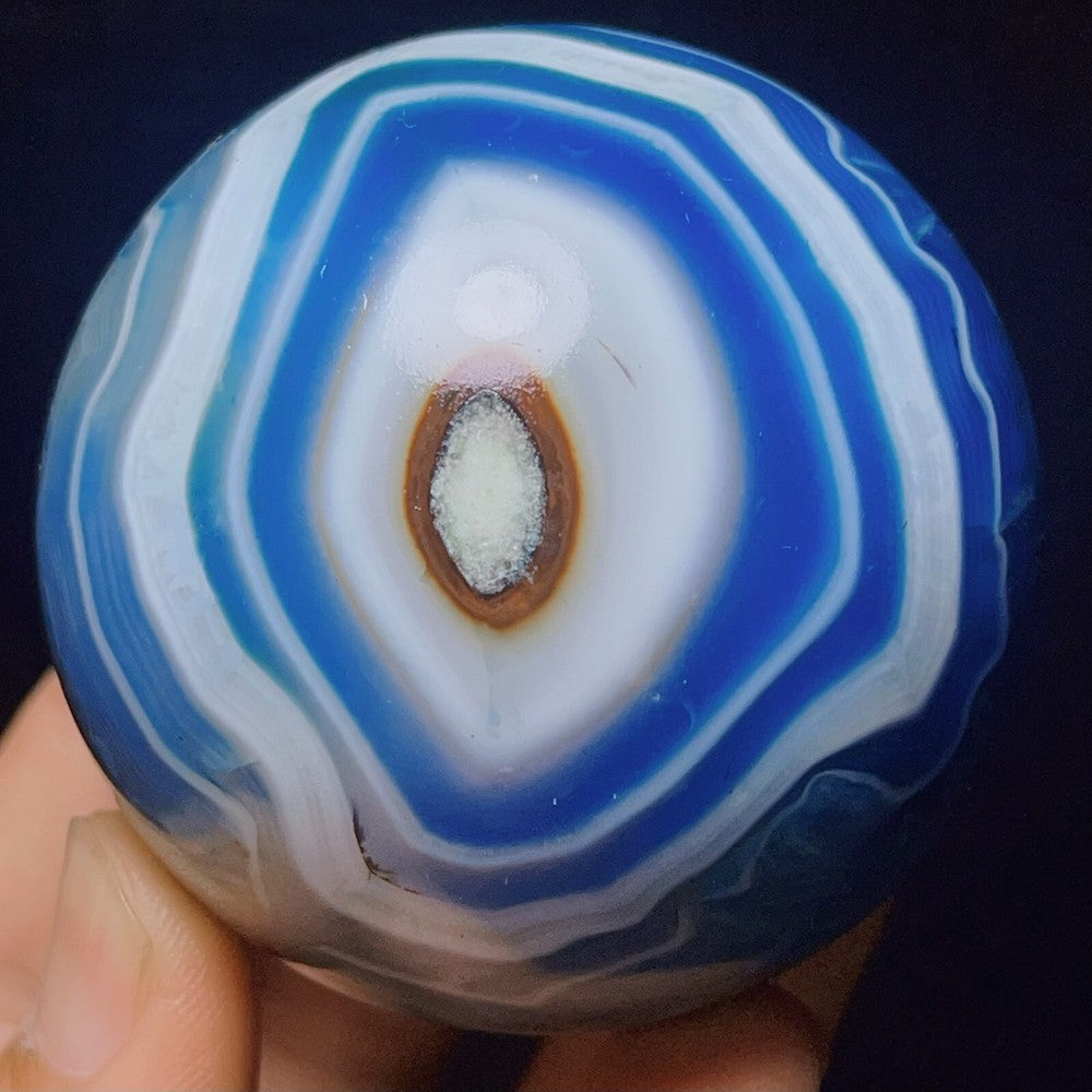 334G Beautiful Banded Agate Eyes Agate Sphere Crystal Ball Stone Healing