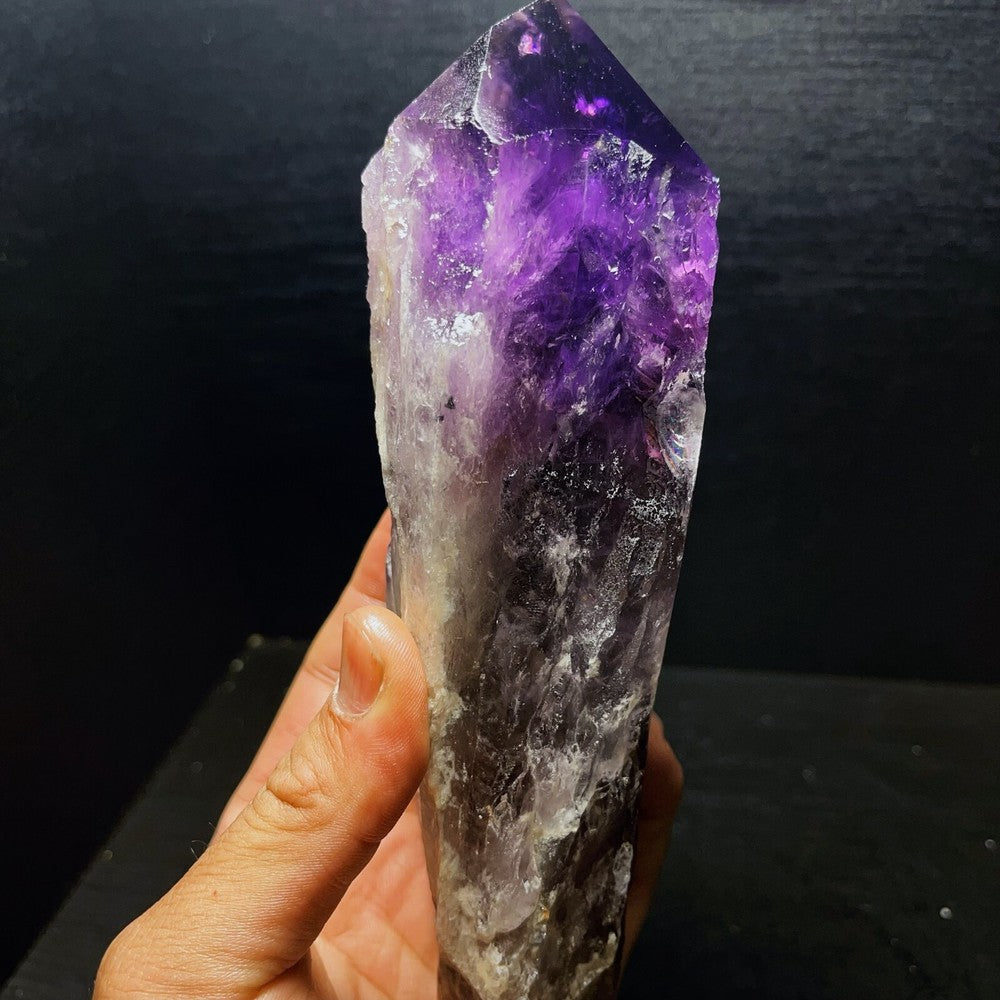 1005G Natural Amethyst Tower Crystal Stone Healing