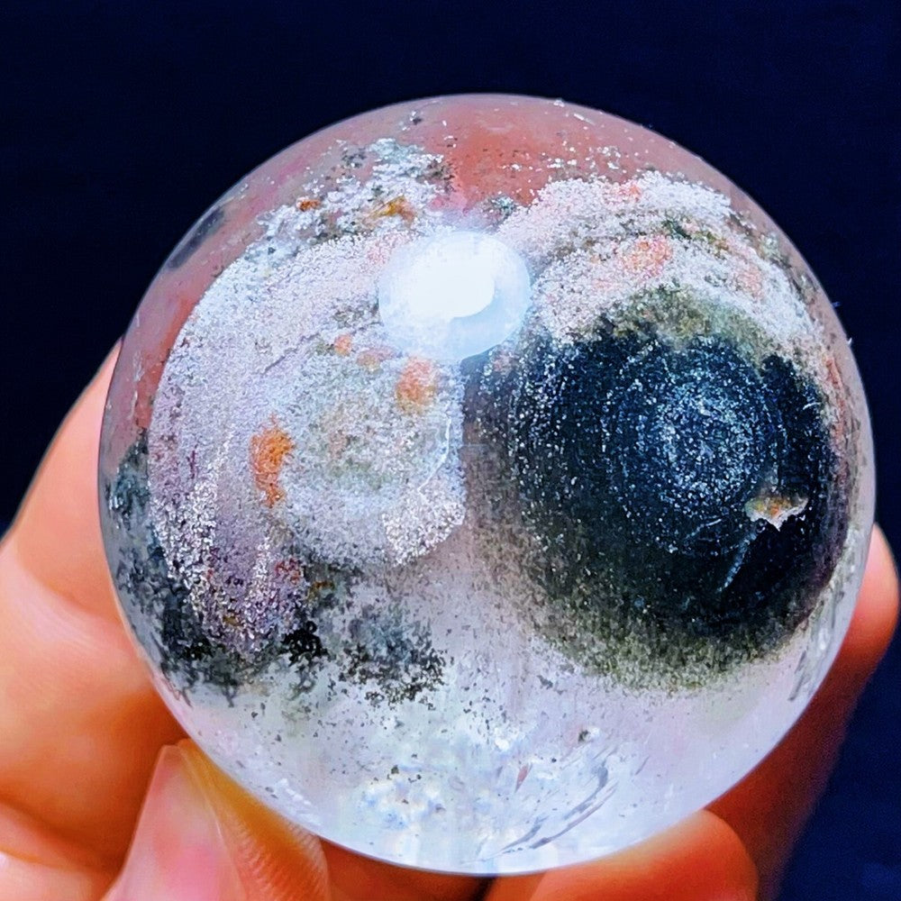 Agate de Gobi naturelle 171 g, pierre de cristal d'agate, quartz fantôme/jardin