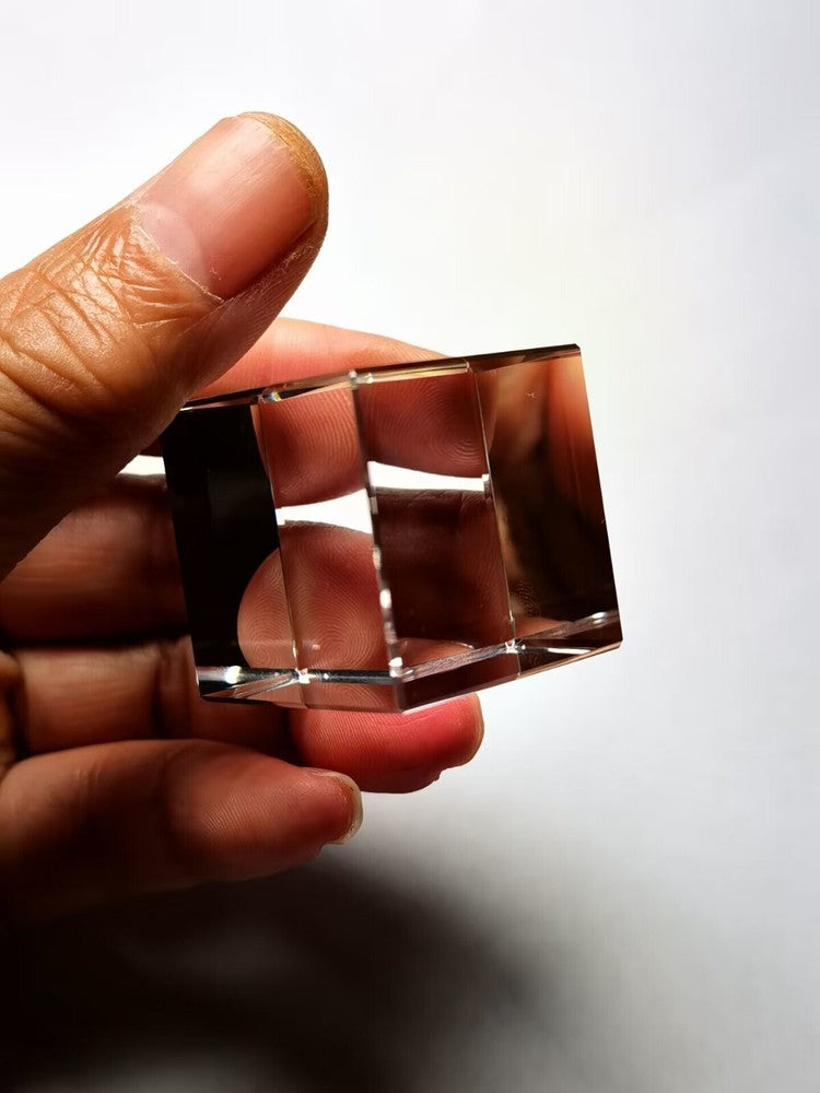 Tibetan High Altitude 100% Clear Cuboid 1.02" Crystal Quartz Energy Healing