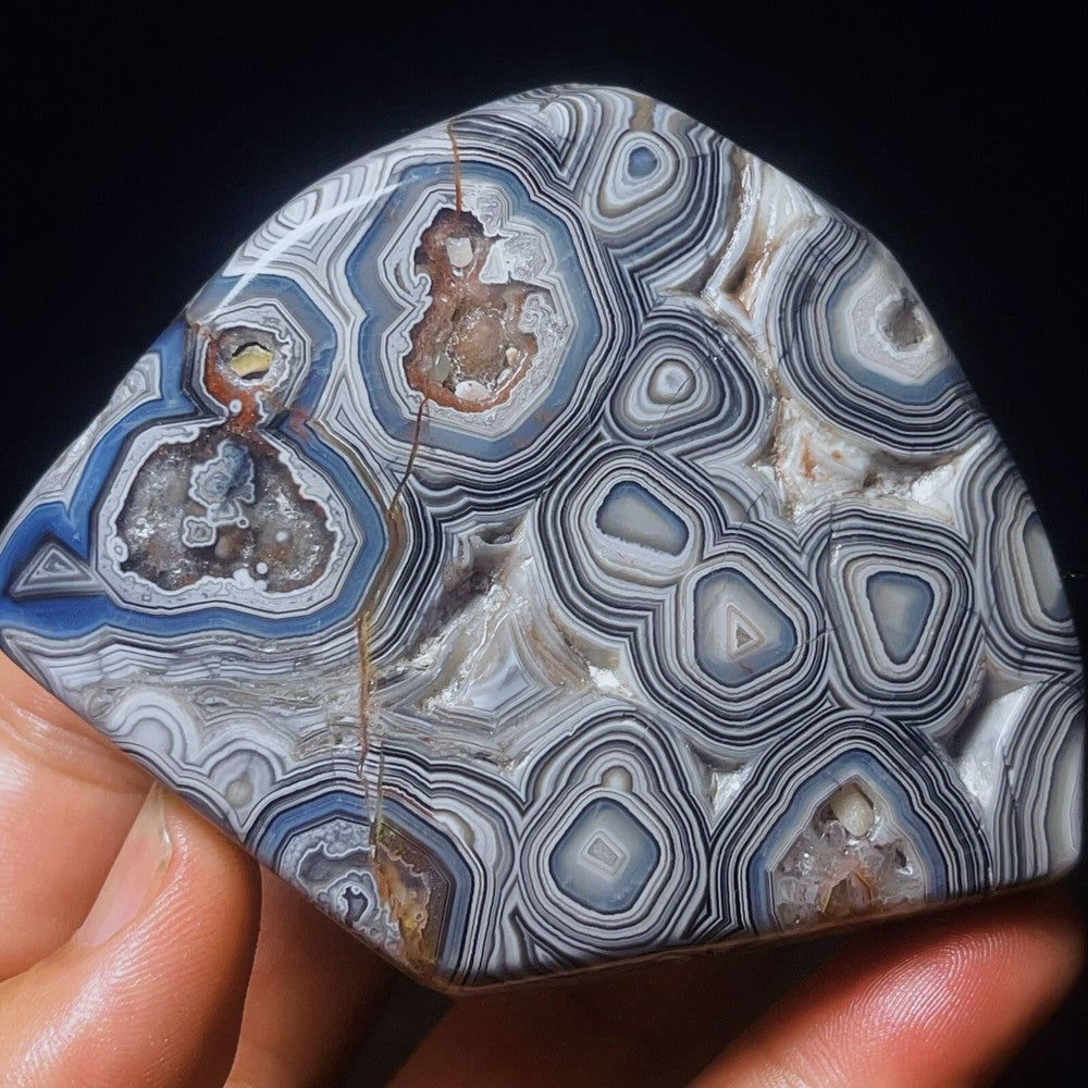 Natural Polished Mexican agate Crystal Healing