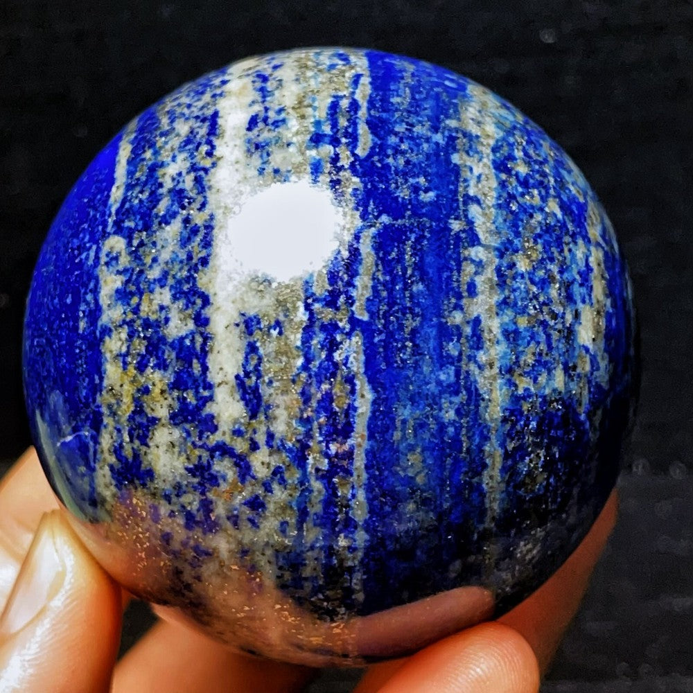 518G Natural Lapis lazuli ball Sphere Crystal Stone Healing