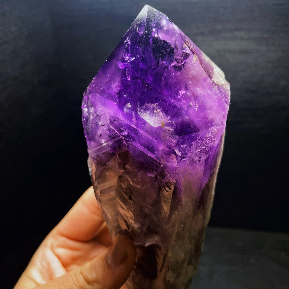1005G Natural Amethyst Tower Crystal Stone Healing