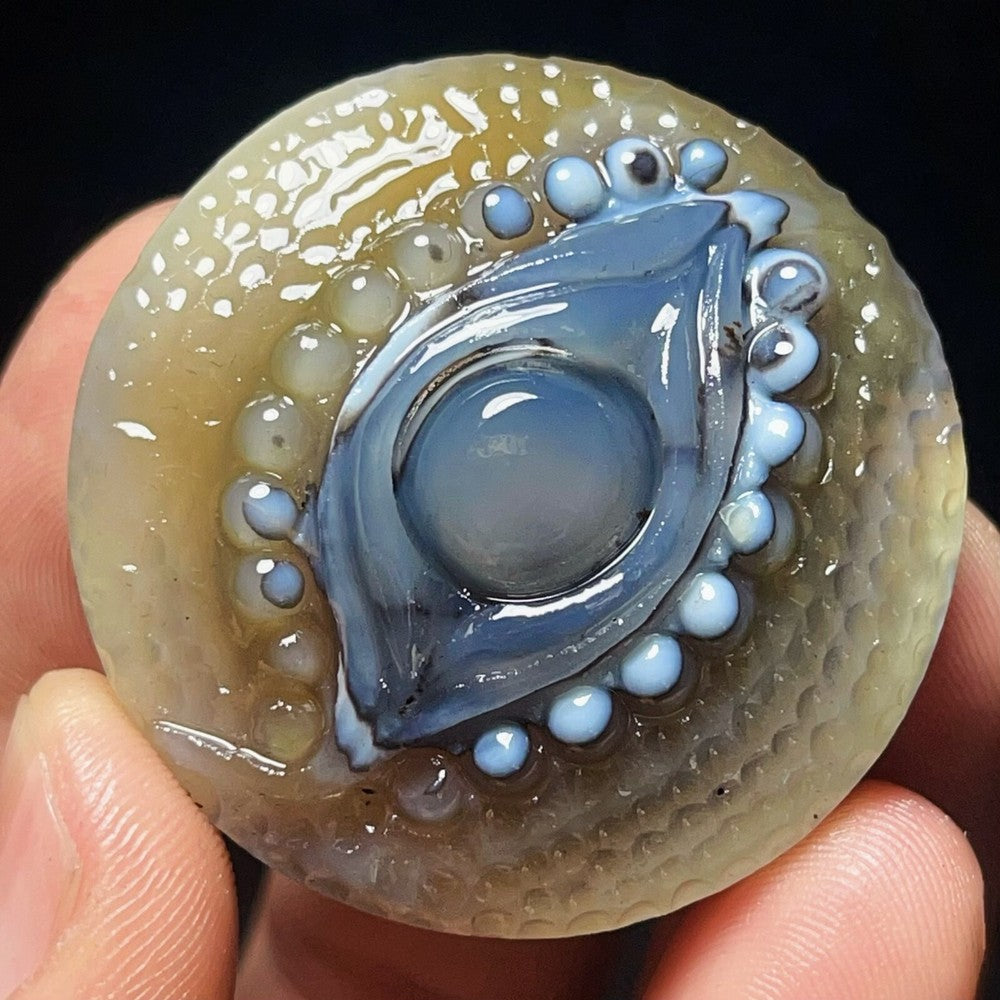 Natural Gobi Agate Eyes Agate Crystal Stone Madagascar