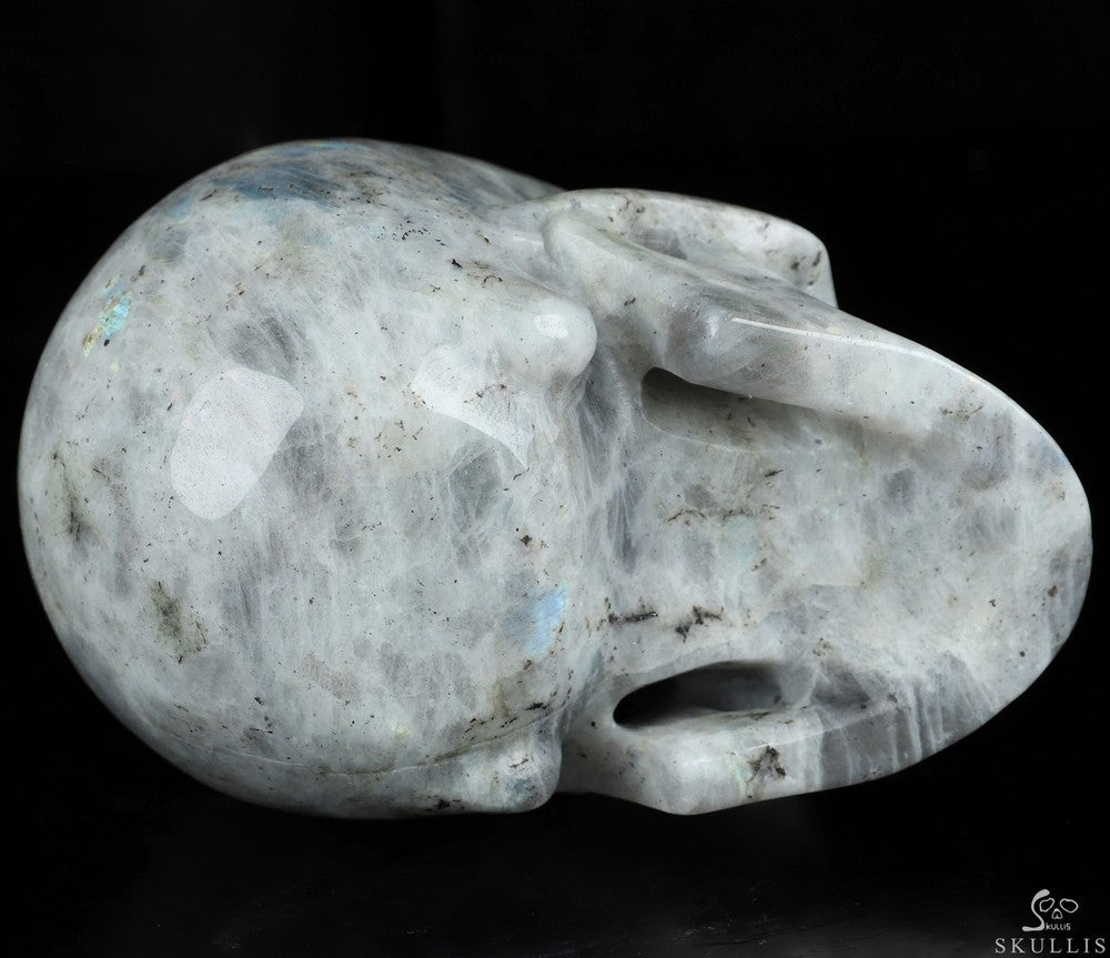 5.0" Labradorite Hand Carved Crystal Skull, Realistic, Crystal Healing
