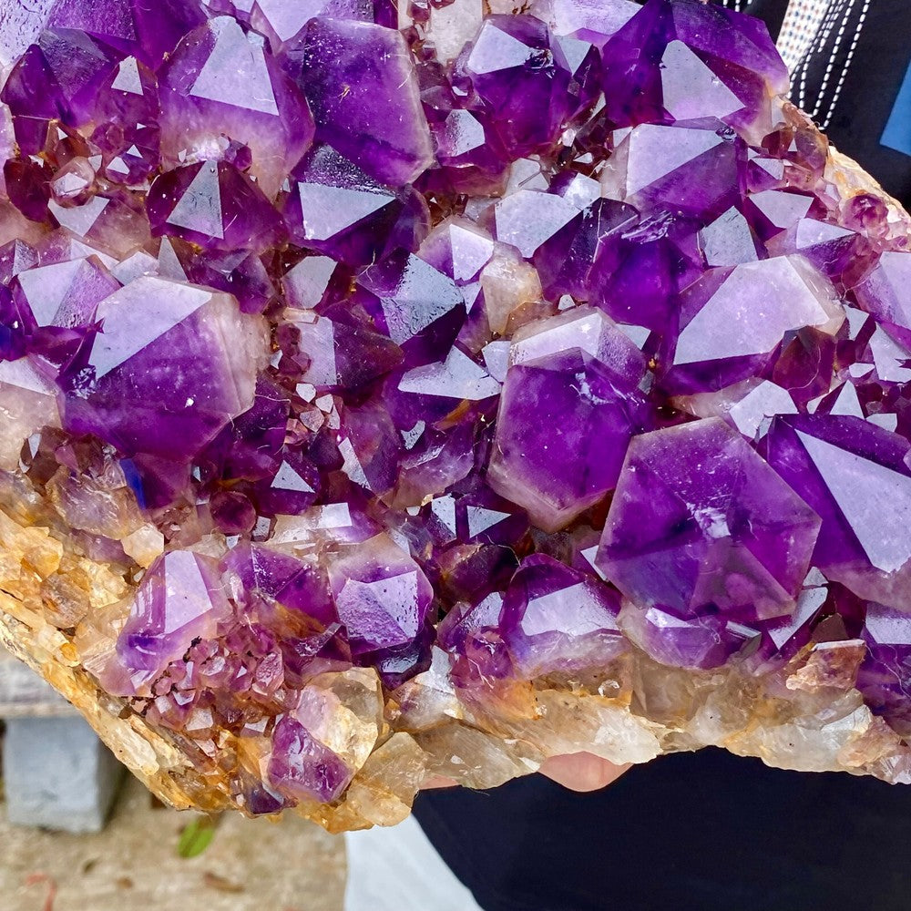 26.43LB Natural Amethyst geode quartz cluster crystal specimen Healing