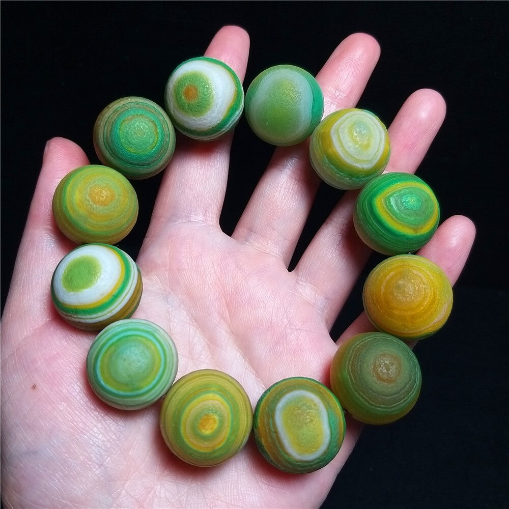 Colorful Gobi Agate Eye Agate Beads Bracelet Crystal Gift Collection Healing