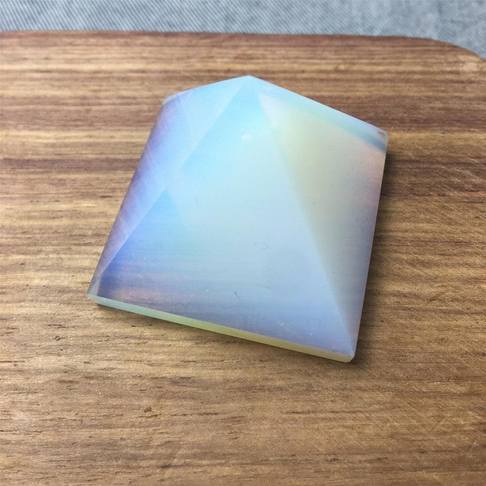 natural opal quartz pyramid crystal 40mm+ obelisk point healing 1pc