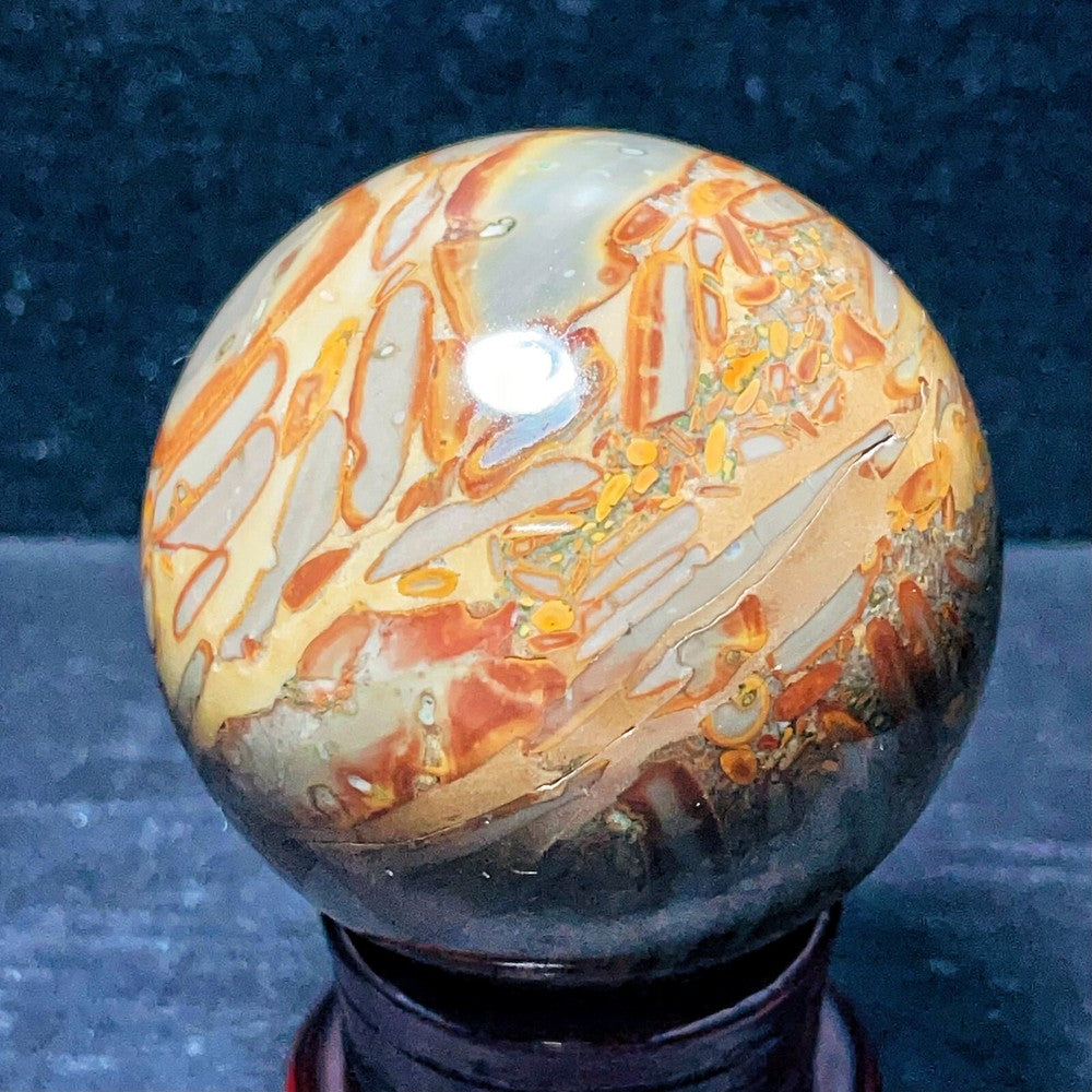 468G Natural Polished Agate Sphere Agate Crystal Ball Healing