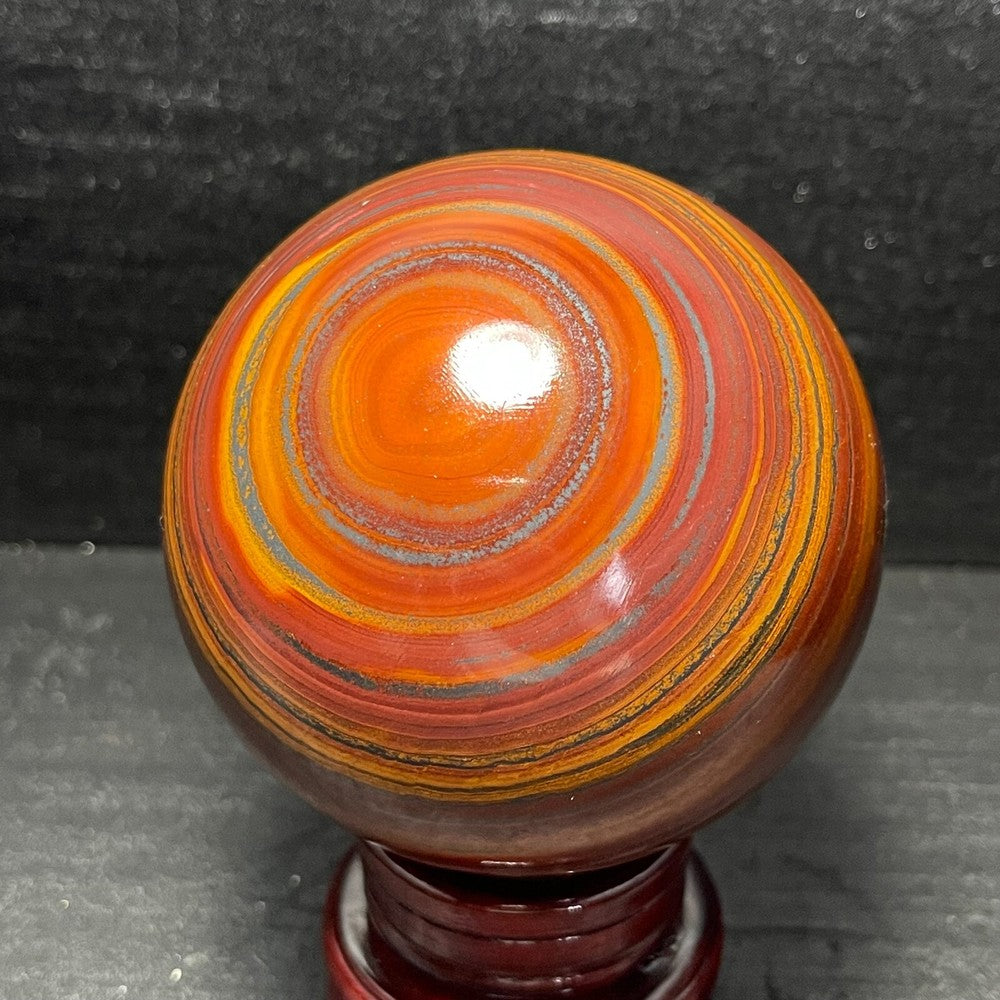 994G Natural Tiger Eye Stone Agate Sphere Ball Crystal Stone Healing