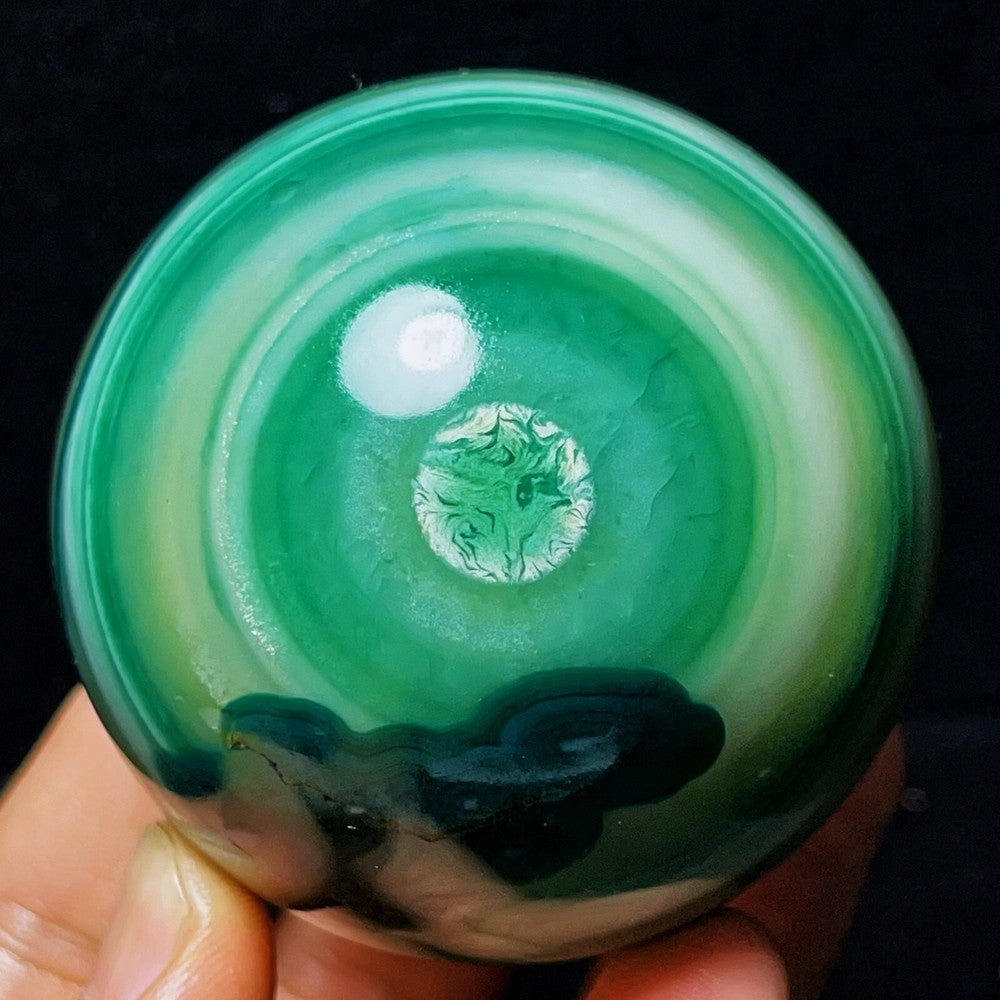 Rare 397G Natural Gobi Agate Eyes Agate Crystal Stone Healing Madagascar