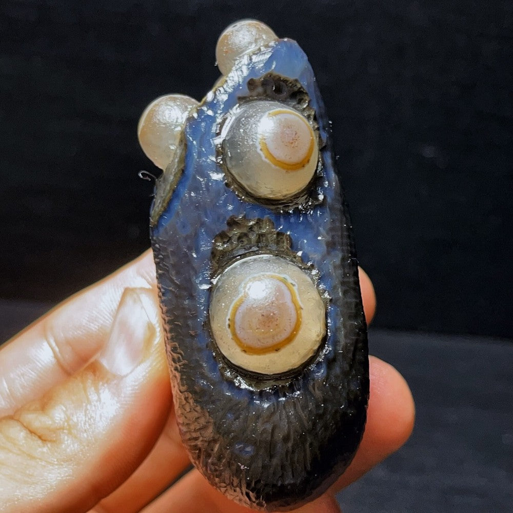 197G Natural Gobi Agate Eyes Agate Crystal Stone Madagascar