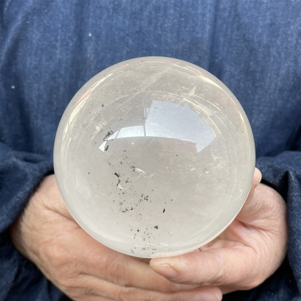 3LB Natural clear quartz sphere quartz crystal ball reiki healing CARE
