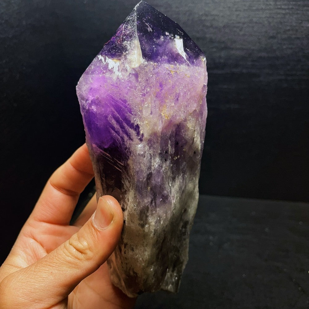 1005G Natural Amethyst Tower Crystal Stone Healing