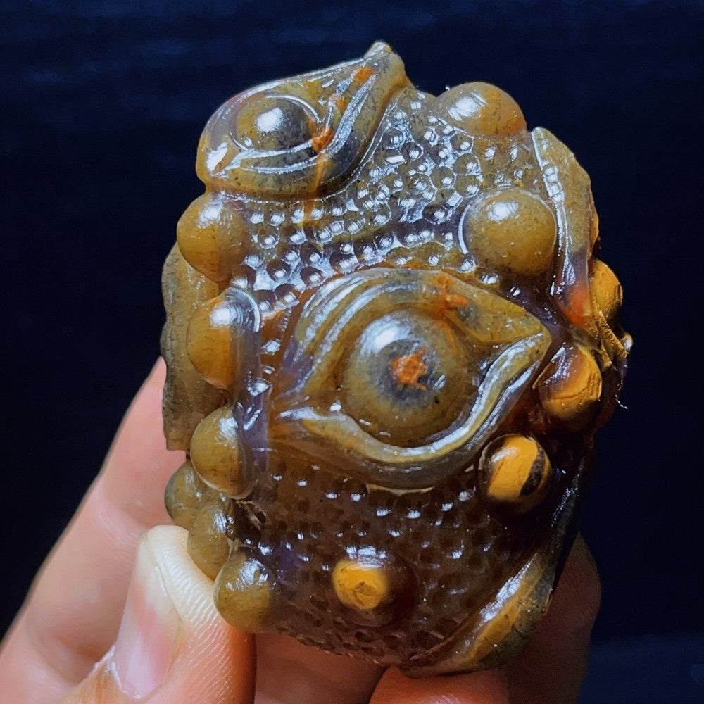 107G Natural China's Gobi Desert Gobi Agate Eyes Agate Crystal Healing