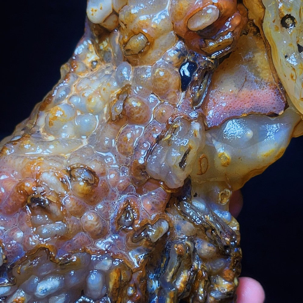 992G Natural China's Gobi Desert Gobi Agate Eyes Agate Crystal Healing